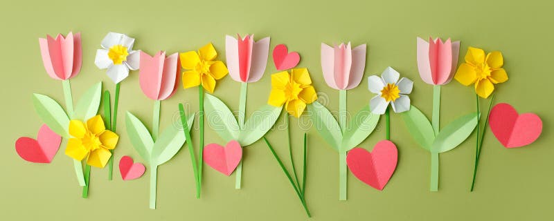 Creative Converting 96 Count Spring Tulips Sturdy Paper Party