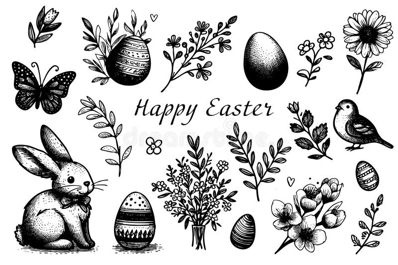 Happy Easter Sketch — Anita Goodesign