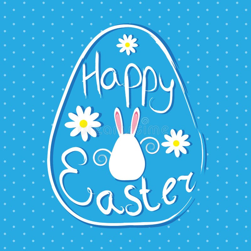 Happy Easter vector stock vector. Illustration of chamomile - 173020487