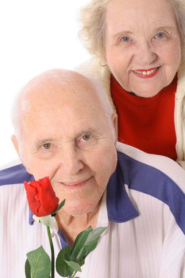 Happy elderly couple