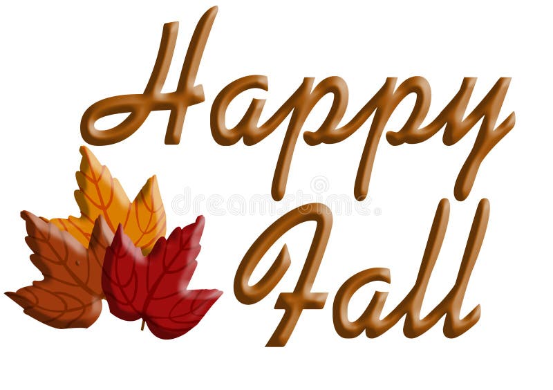 Happy Fall stock illustration. Image of fall, leaves, autumn - 6144769