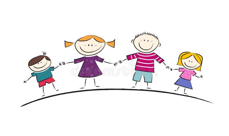 Happy Family Cartoon royalty free illustration Happy Family Cartoon royalty free illustration