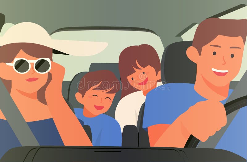 Happy Family Car Vacation Stock Illustrations – 3,627 Happy Family Car ...