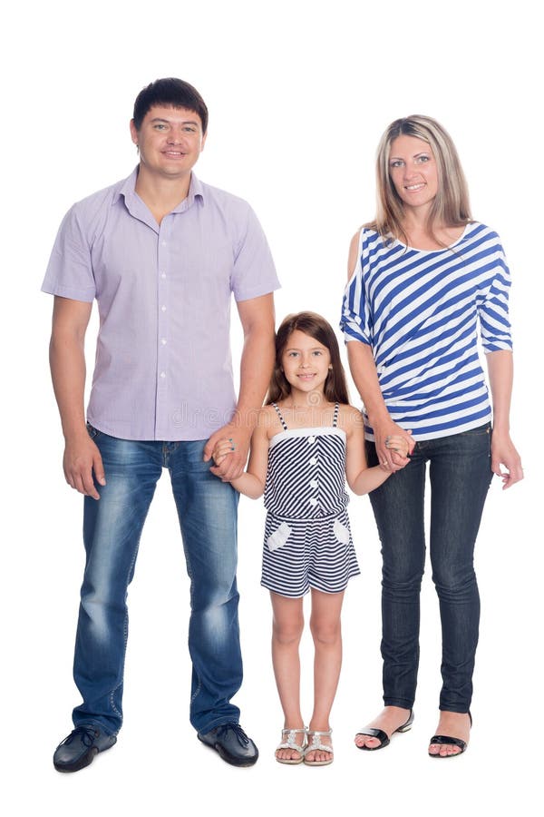 Happy family in a full length stock photo Happy family in a full length stock photo
