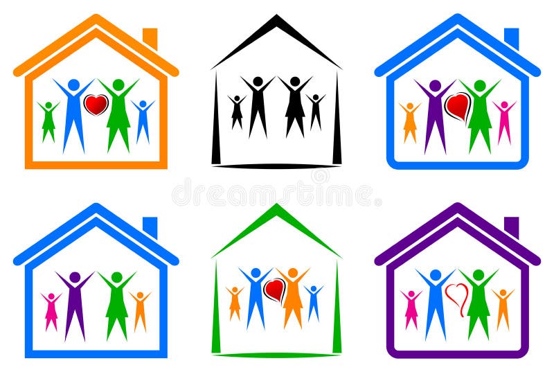 Happy family royalty free illustration Happy family royalty free illustration