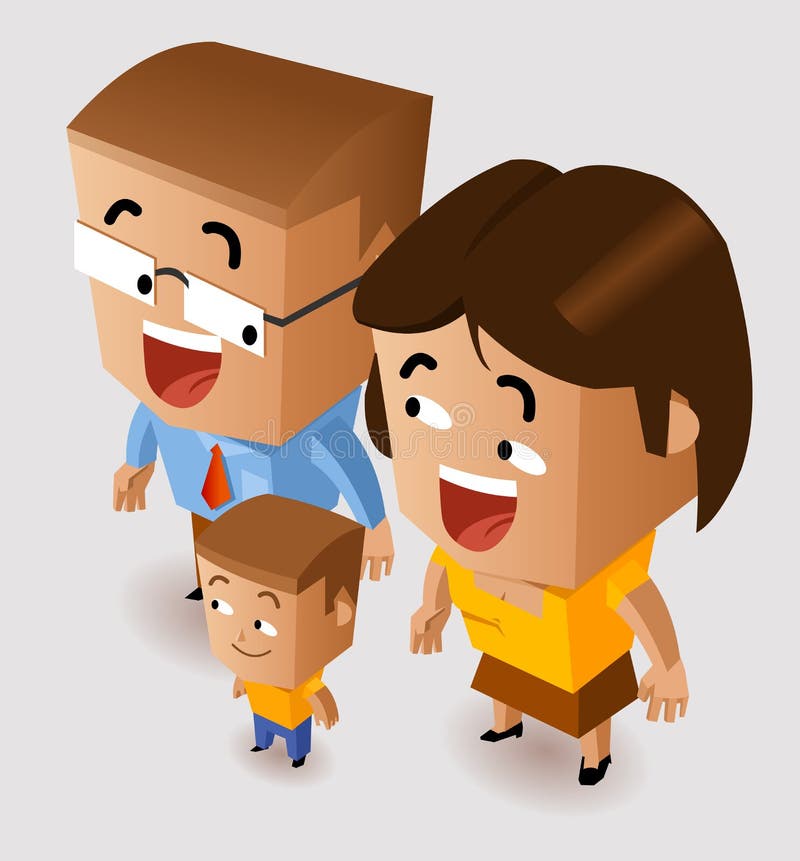 Happy Family vector illustration