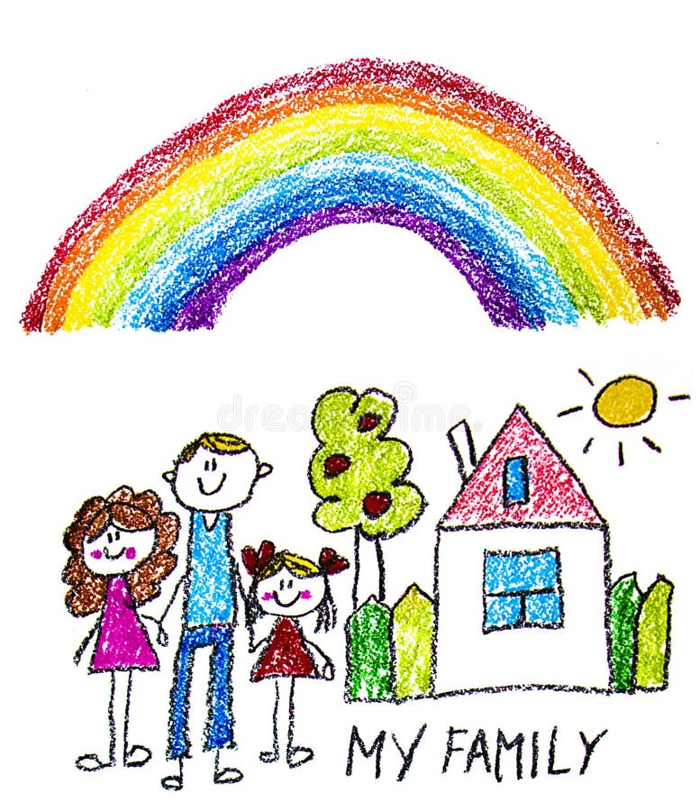Family Drawing For KIDS | My Family Drawing | How to Draw Family Picture |  Family Day Drawing - YouTube