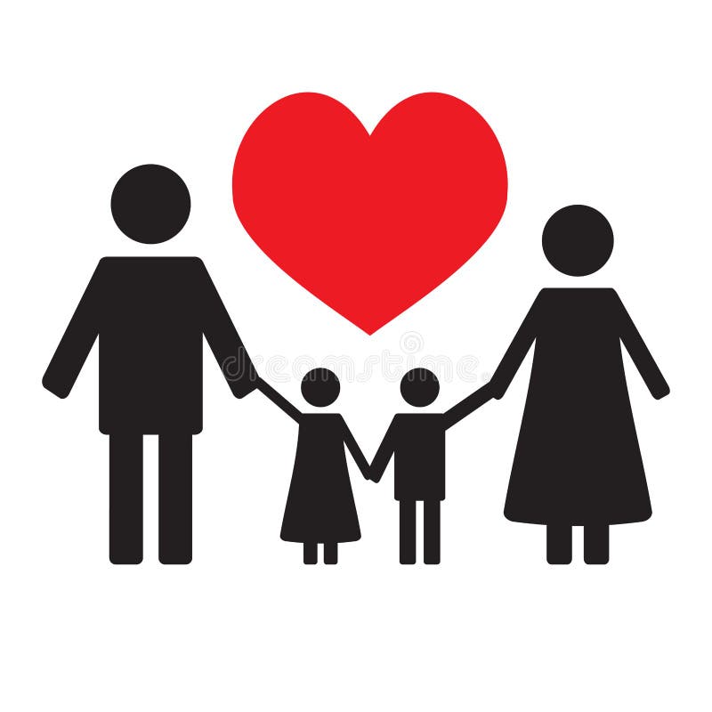Happy family love stock vector. Illustration of love - 78497315