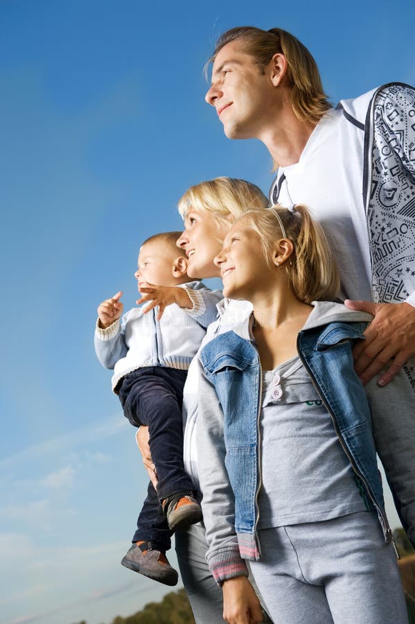 Happy Family Outdoor stock photography Happy Family Outdoor stock photography