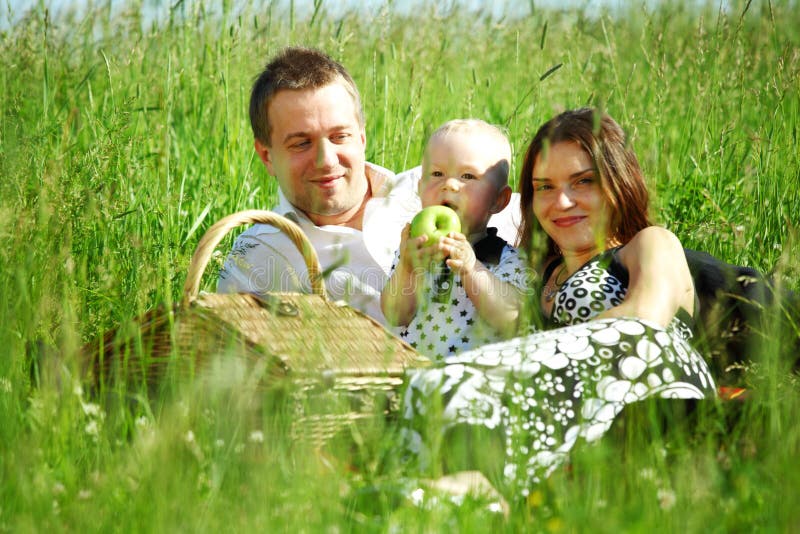 Happy family picnic