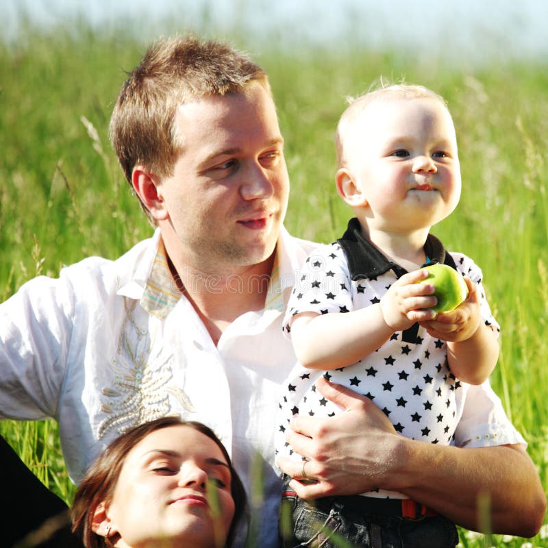 Happy family picnic