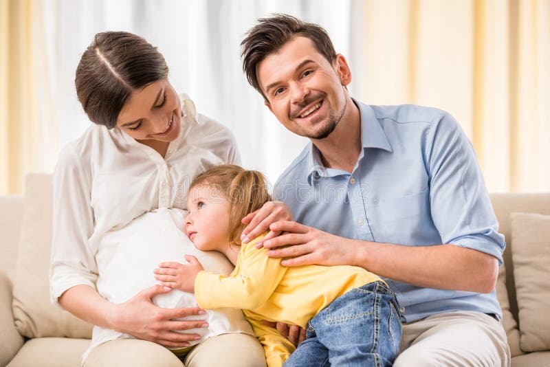 Happy family stock photo. Image of father, child, home - 53532278