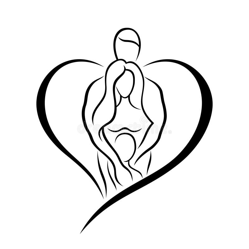 Happy family. stock illustration