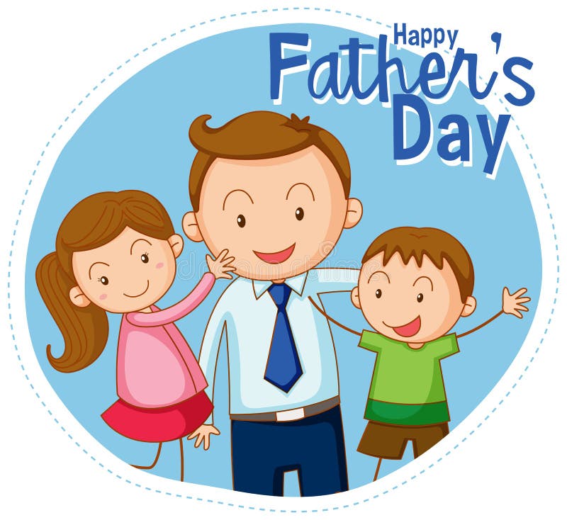 A happy father`s day banner