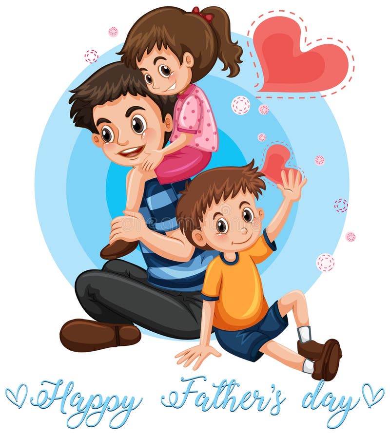 Happy father`s day template