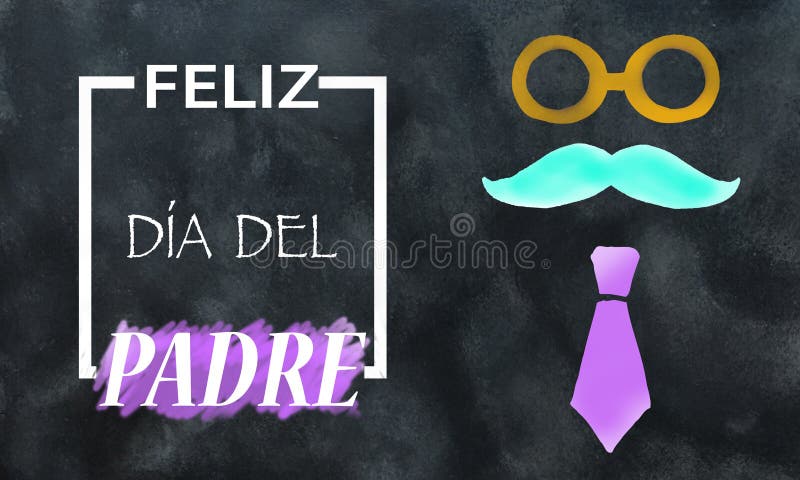 Download Happy Fathers Day In Spanish Stock Vector - Illustration ...