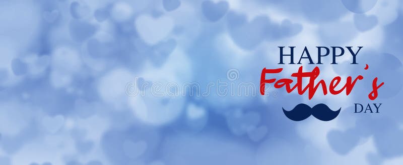 Happy Fathers Day Background Banner Stock Image - Image of card