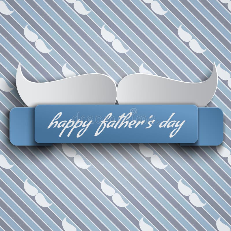 Happy Fathers Day Card Design For Men S Event Banner