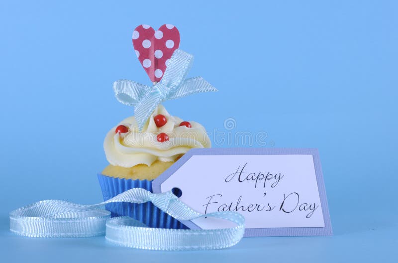 Happy Fathers Day cupcake royalty free stock images Happy Fathers Day cupcake royalty free stock images