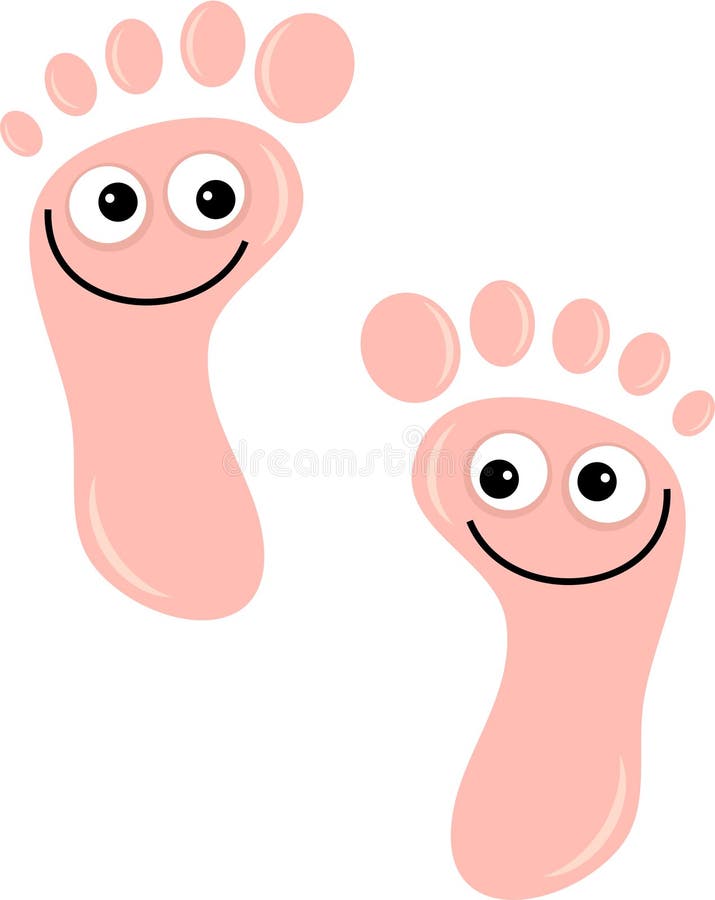 Happy feet stock illustration. Illustration of walk, clip - 8202578