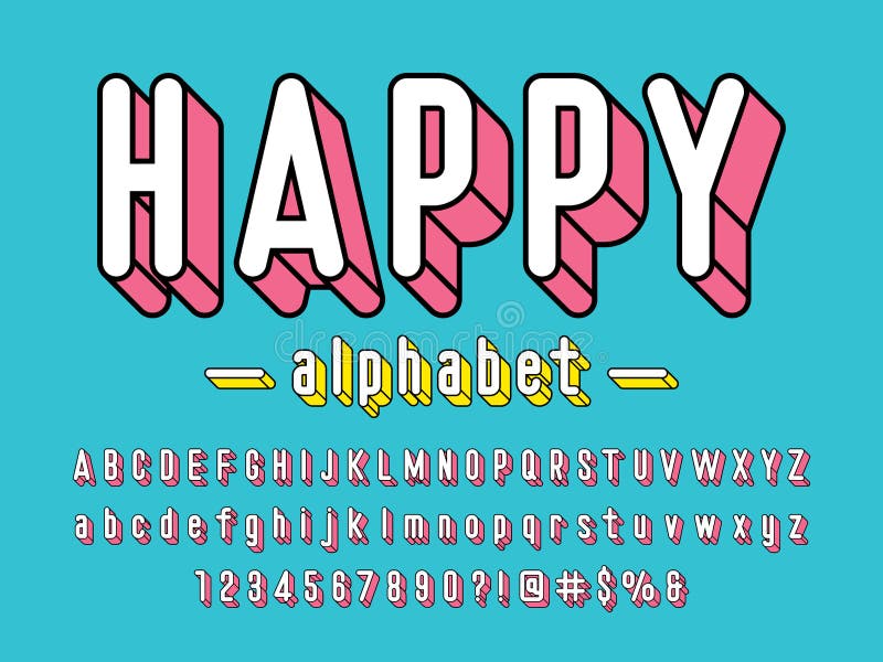 Happy font chips stock vector. Illustration of concept - 22135172