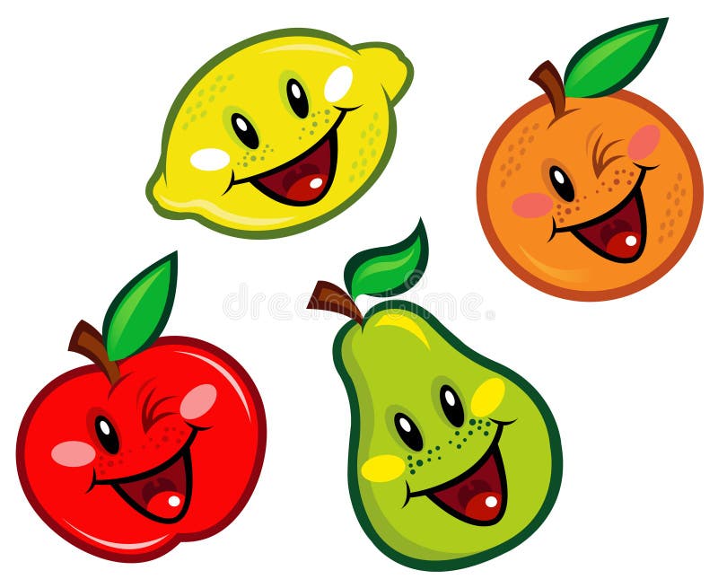 Happy Fruits Characters