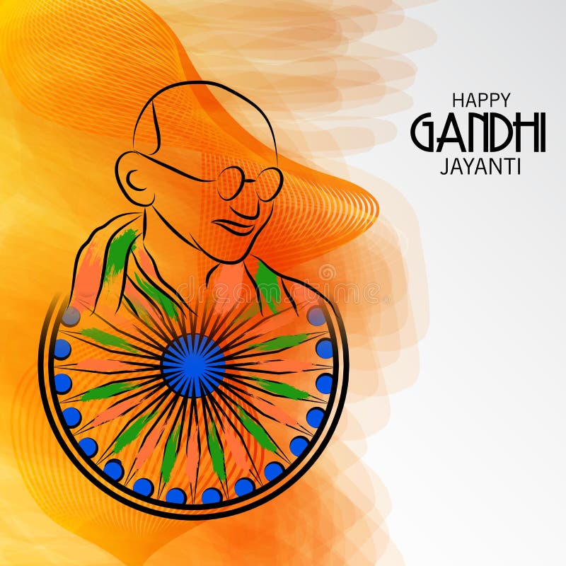 Happy Gandhi Jayanti Celebration. Editorial Stock Photo - Illustration ...