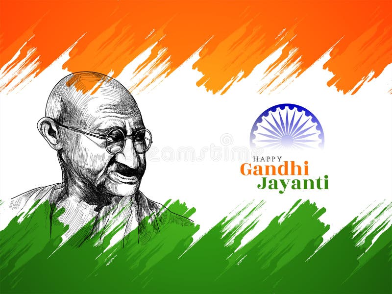 Happy Gandhi Jayanti Tricolor Flag Background Editorial Stock Photo -  Illustration of design, concept: 197713223