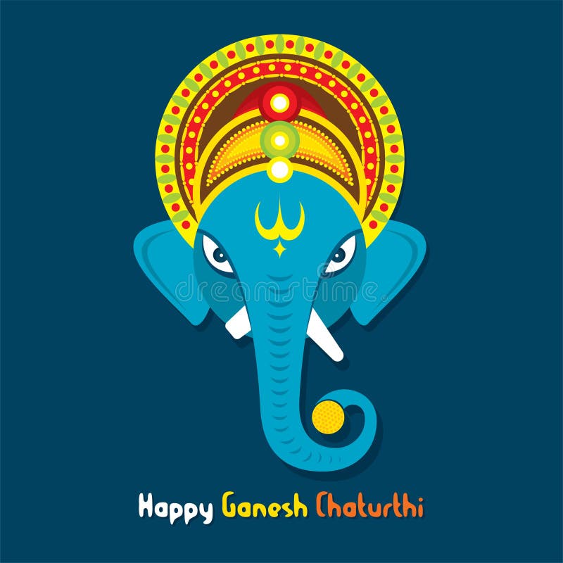 Happy Ganesha Chaturthi Poster Design Stock Vector - Illustration of ...