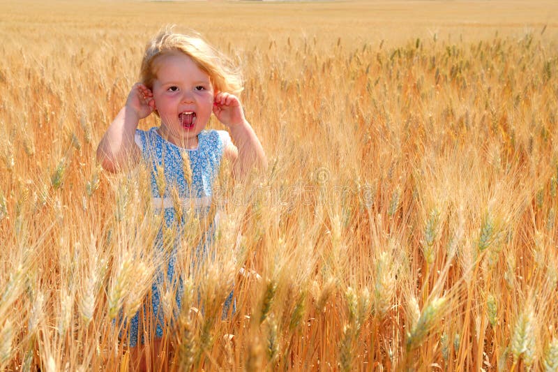 Happy Girl in Durum Wheat