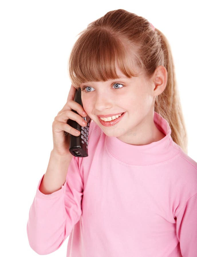 Happy Girl With Mobile Phone. Stock Photo Image 15310134