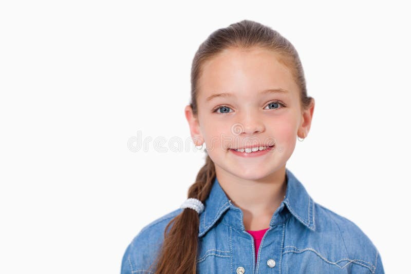 Happy girl smiling stock images