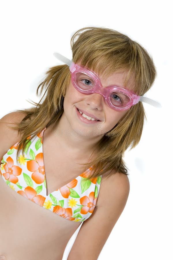 swimming costume and goggles