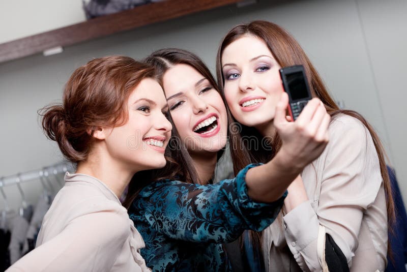 Happy Girls Photo Session Purchasing Stock Photos - Free & Royalty-Free ...