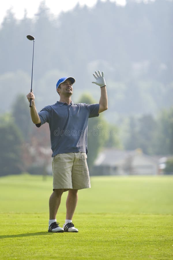 Happy Golfer - vertical