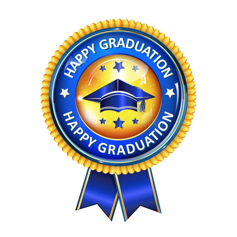 Download Happy Graduation Elegant Award Ribbon With Cap Stock ...