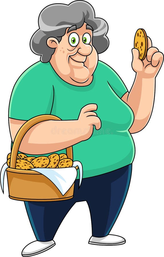 Happy Grandma Cartoon Character with a Basket of Homemade Cookies Stock Vector - Illustration of funny, granny: 229819535 Happy Grandma Cartoon Character with a Basket of Homemade Cookies Stock Vector - Illustration of funny, granny: 229819535