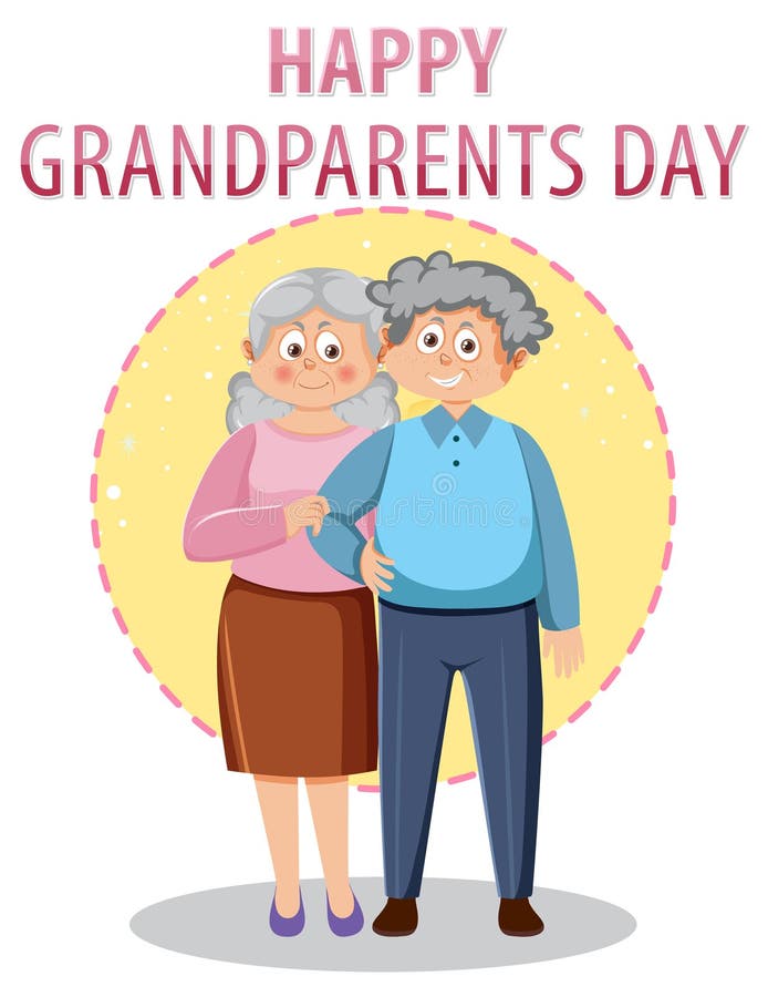 Happy Grandparent Day Banner Stock Vector - Illustration of template ...
