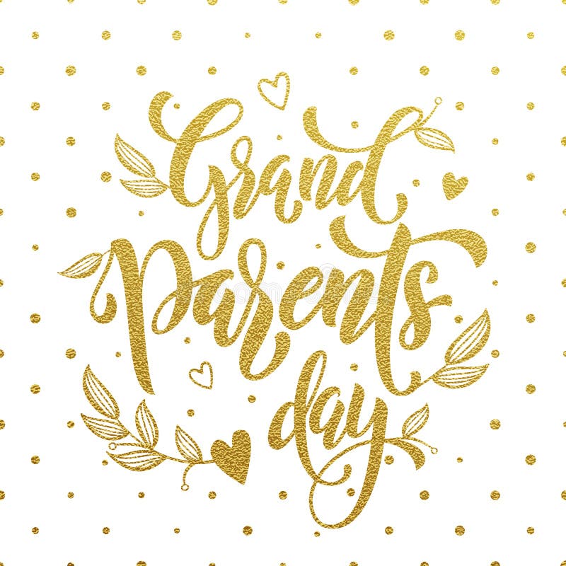 Happy Grandparents Day greeting card vector illustration Happy Grandparents Day greeting card vector illustration