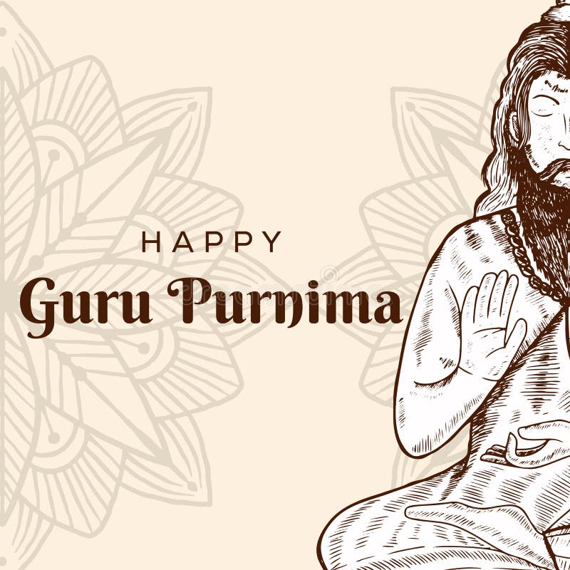 Guru Purnima Special Drawing|How To Draw Guru Purnima Poster|Easy Drawing  For Kids - YouTube