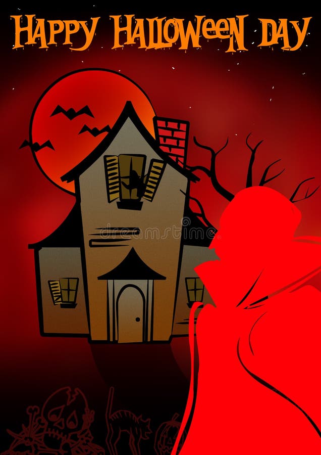 Happy Halloween Day stock illustration. Illustration of bare 10941697