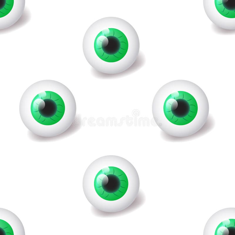 Happy Halloween. Eyeballs human. Seamless pattern repetitive scattered on a white background. Vector illustration. Concept eyes vector illustration Happy Halloween. Eyeballs human. Seamless pattern repetitive scattered on a white background. Vector illustration. Concept eyes vector illustration