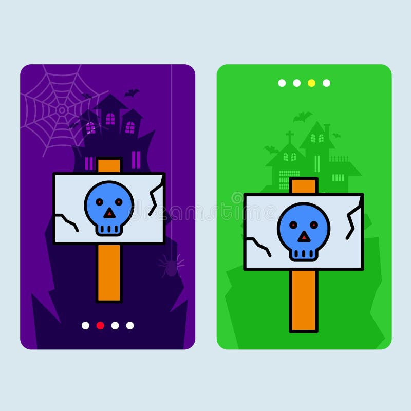 Happy Halloween invitation design with danger board vector royalty free illustration Happy Halloween invitation design with danger board vector royalty free illustration