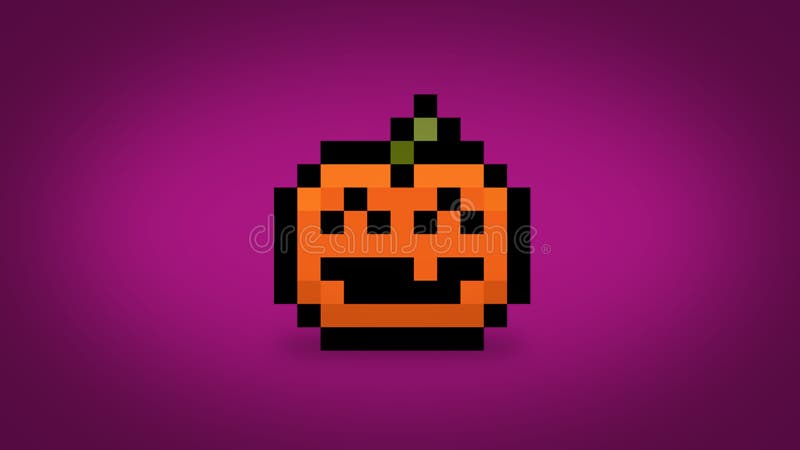 Pixel Art Pumpkin Icon. 32x32 Pixels Stock Vector - Illustration of coding,  fear: 180013954