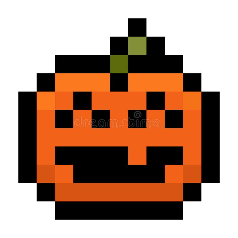 Pixel Art Pumpkin Icon. 32x32 Pixels Stock Vector - Illustration of coding,  fear: 180013954