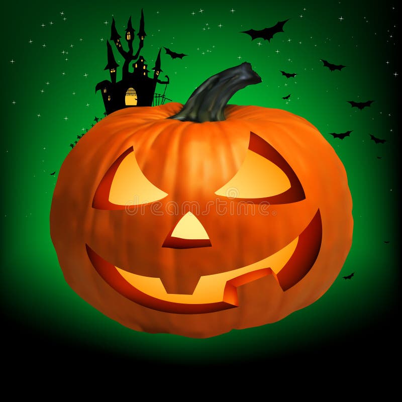 Happy Halloween Pumpkin, Jack O Lantern. EPS 8