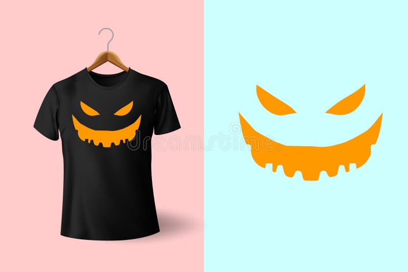 Happy Halloween T-shirt Design, Pumpkin T-shirt Design, T-shirt Design  Vector Template Stock Illustration - Illustration of pumpkin, horror:  226558306