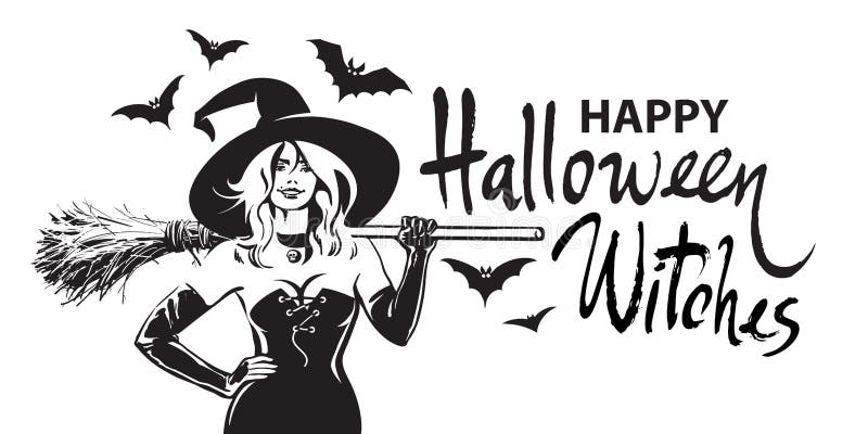 Sexy Halloween Witch Drawing Stock Illustrations 54 Sexy