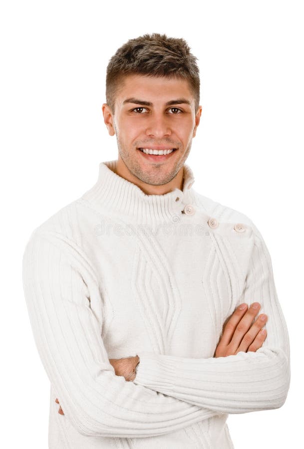 Happy handsome man Smiling stock image. Image of fashion - 45380279