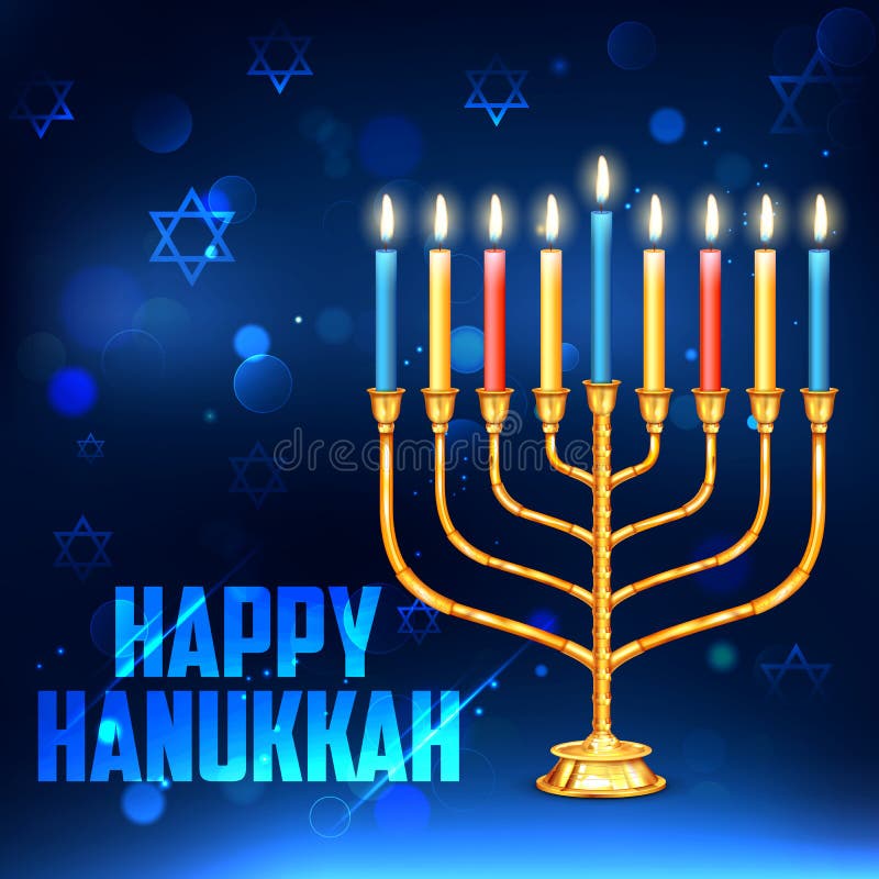 Happy Hanukkah, Jewish holiday background royalty free illustration Happy Hanukkah, Jewish holiday background royalty free illustration